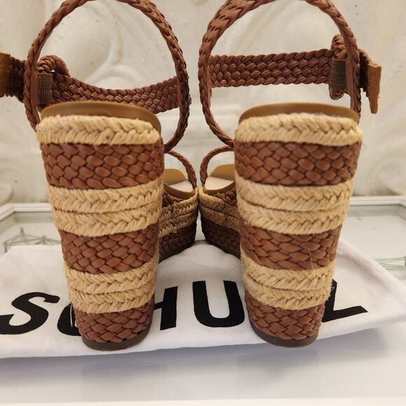 SCHUTZ Women's Nani Espadrille Platform Wedge Sandals HAZEL US 6.5. NIB - Picture 7 of 12